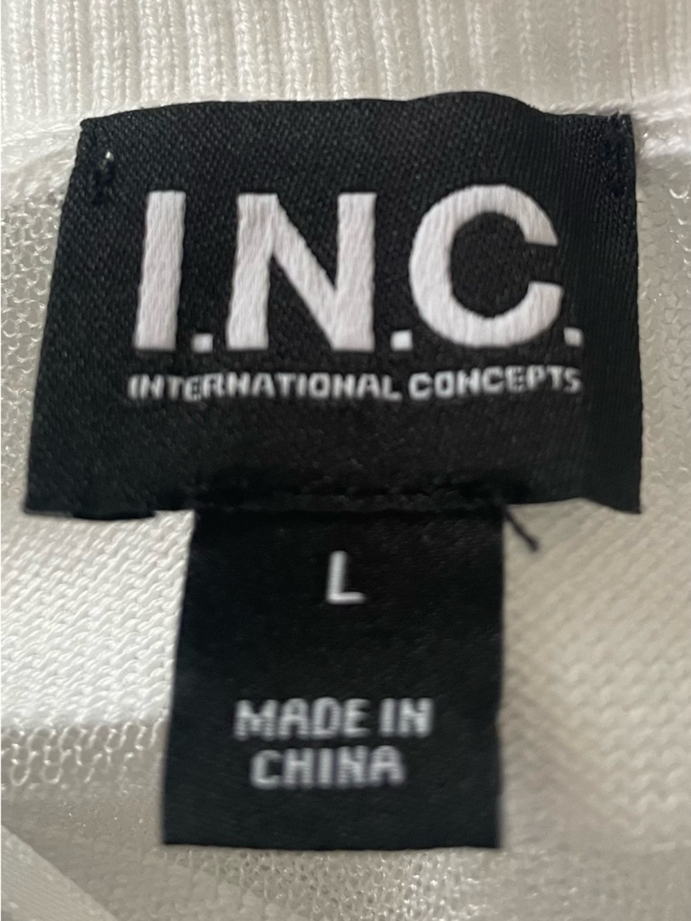 INC International Concepts White Striped Long Open Cardigan - Picture 4 of 4